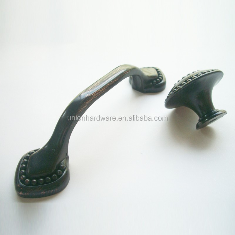 Wholesale home decorative zamak kitchen Cabinet Handles and Knobs in oil rubbed bronze