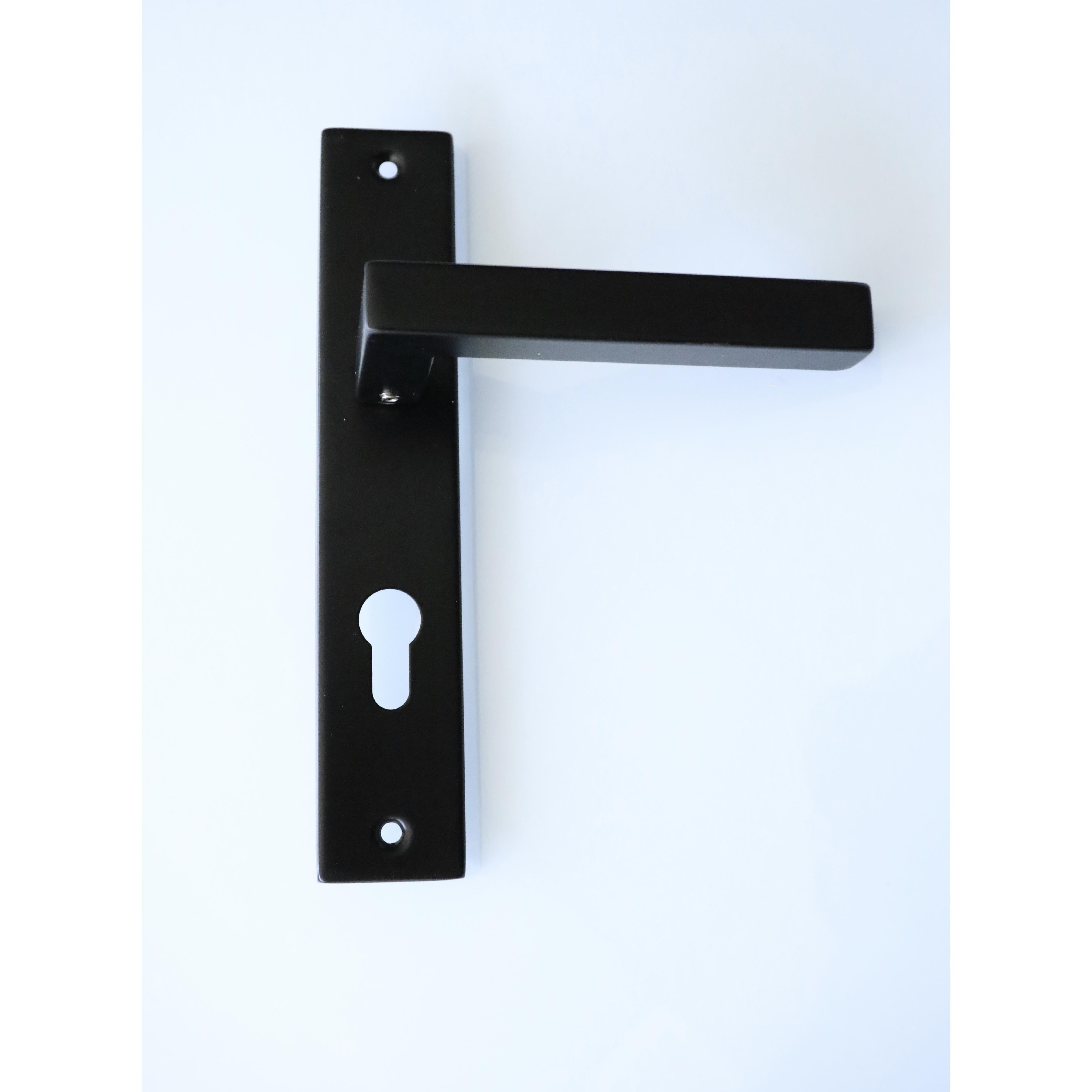 Wholesale aluminium black door handle lock,door lever handle black,matt black door handle