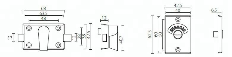 Wholesale toilet door indicator lock,toilet cubicles door lock,toilet partition door lock