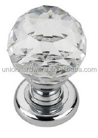 Wholesale 55MM CLEAR CRYSTAL GLASS MORTICE DOOR KNOBS, GLASS DOOR KNOBS,CRYSTAL DOOR KNOBS