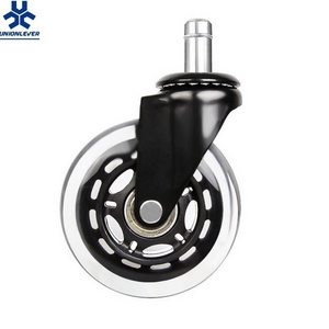 3 inch PU rollerblade office caster wheels