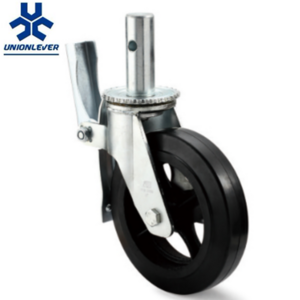 6"/8" Rubber Scaffolding Caster Wheel With Brakes