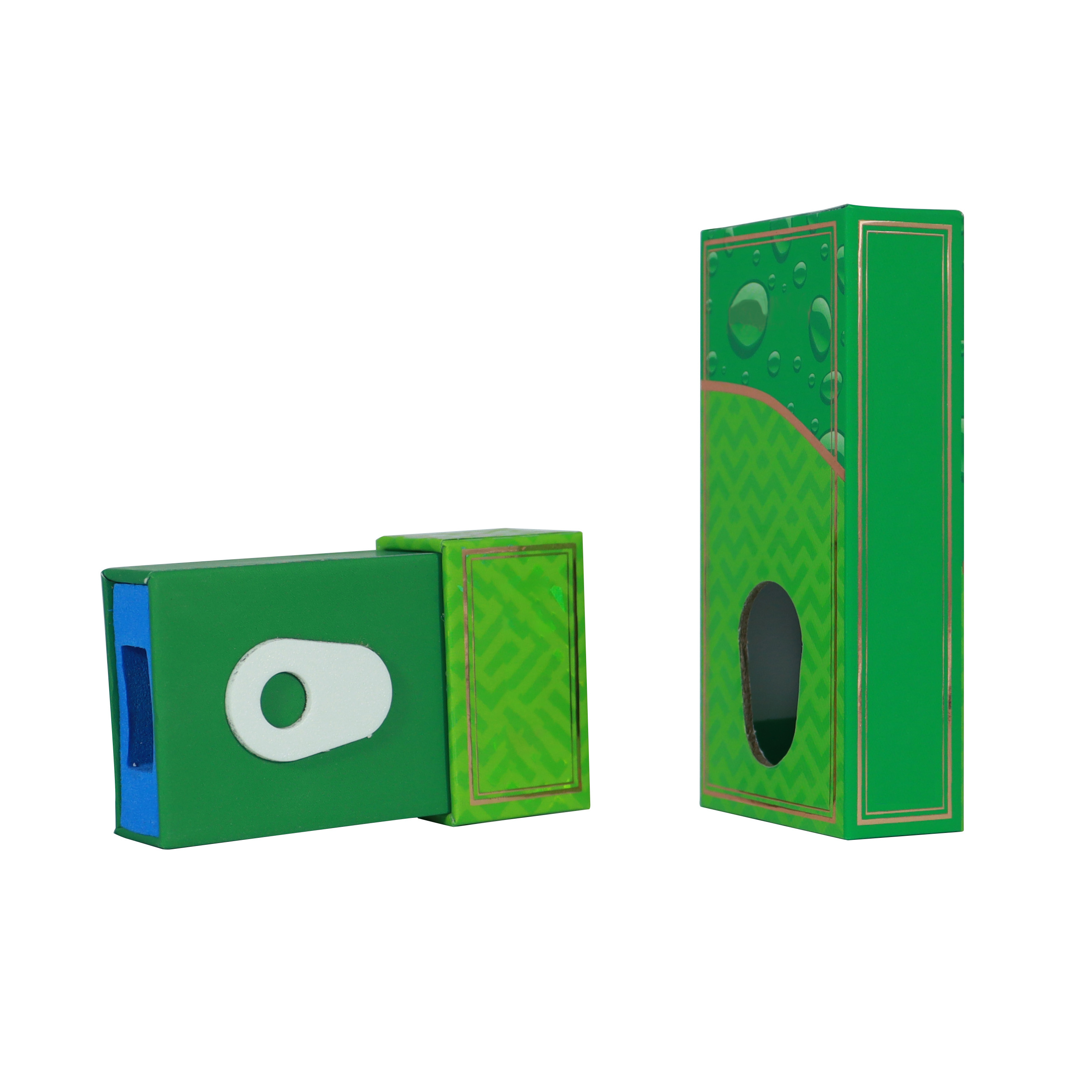 Package Box Custom Childproof 1 Gram Cartridge 1000mg Childlock Drawer Cartridge Packaging with Foam Insert