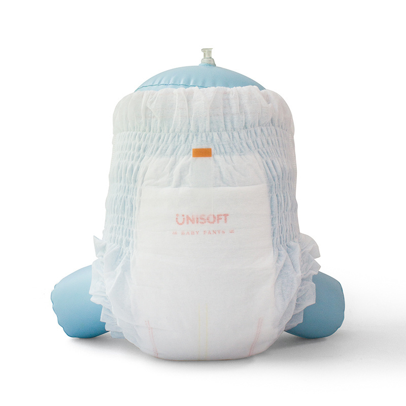 Unisoft oem baby pants diaper korean baby diaper pants cotton baby diaper