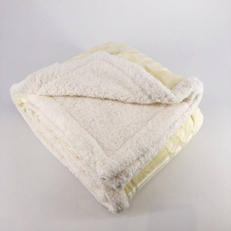 micro mink fleece minky Reversible Soft Blanket sherpa Throw