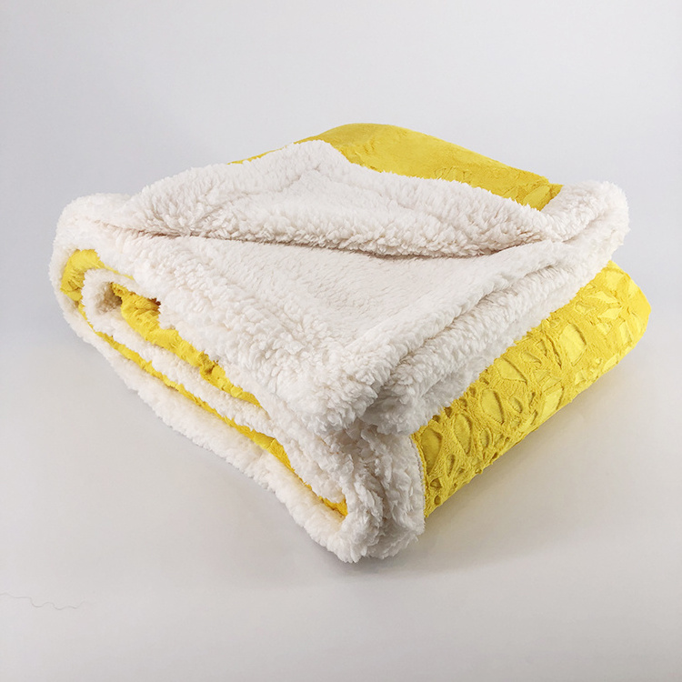 micro mink fleece minky Reversible Soft Blanket sherpa Throw