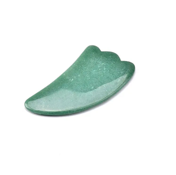 Wholesale colorful Rose Quartz Real Jade Gua Sha stone face Roller Massage tool