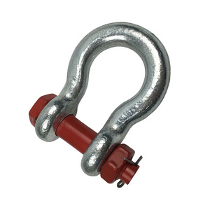 Manufacturer Us Type Galvanized Forged G2130 Bow Shackle Anchor Shackle With Safety Bolt And Nut