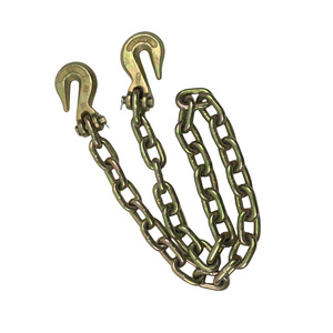 Astm80 Standard G70 Heavy Duty Iron Link Chain Towing Chain Tie Down Chains With Hooks