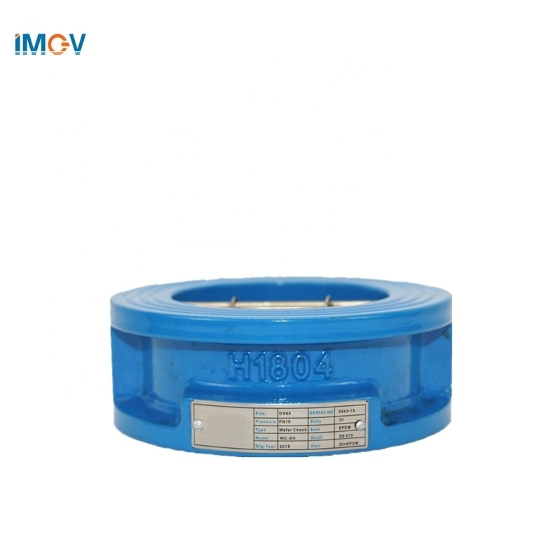 Pn16 6 inch Ci Iron Dual Plate Wafer Type Check Valve