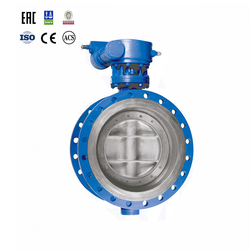 BS5155 DIN3202 API609 Double Flange Triple Offset Butterfly Valve with Gear Operation