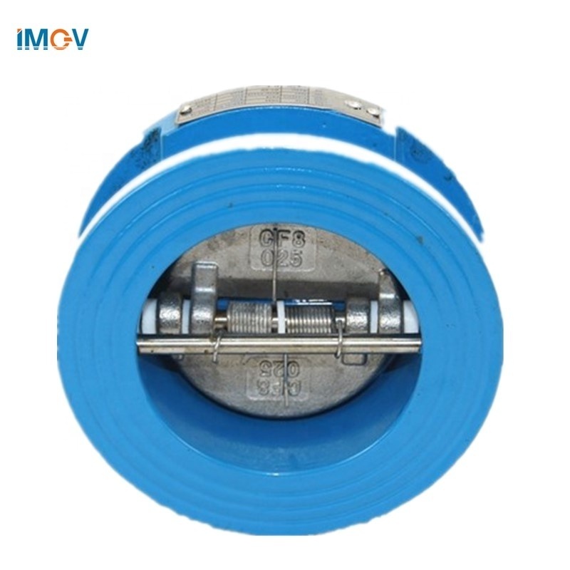 Pn16 6 inch Ci Iron Dual Plate Wafer Type Check Valve