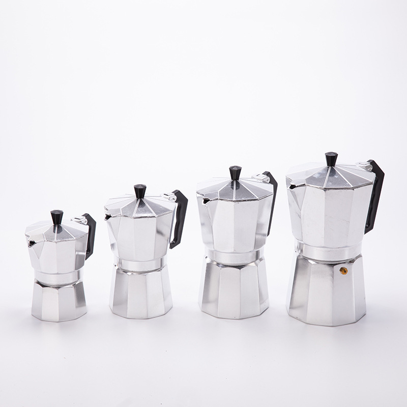 Hot Selling 1 Cup 12 Cup Aluminum Espresso Coffee Maker Moka Pot Espresso Coffee Maker