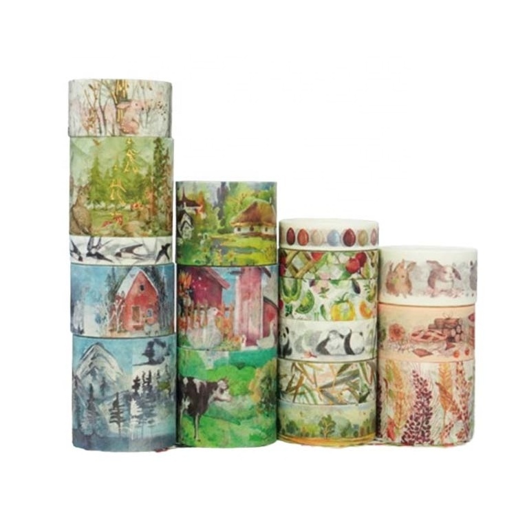 UNIPACK retro washi paper tape set hand account collage DIY masking paper washi Adhesive tape