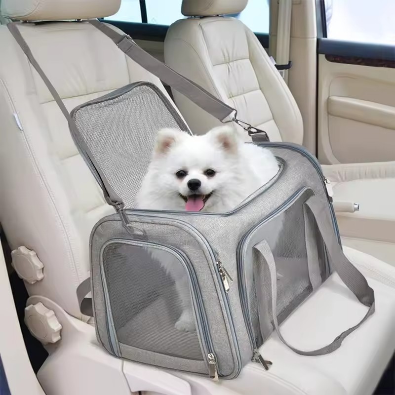 Uniperor Pet Dog Cat Travel Carrier Bag Transport Expandable Pet Carrier Backpack Foldable Cat Bag dog carrier bag travel