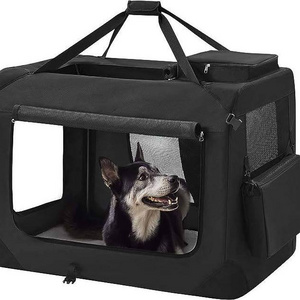 Uniperor Foldable Portable Dog Bag Carrier For Car Collapsible Dog Crate Metal Travel Products Pet Carrier Customized