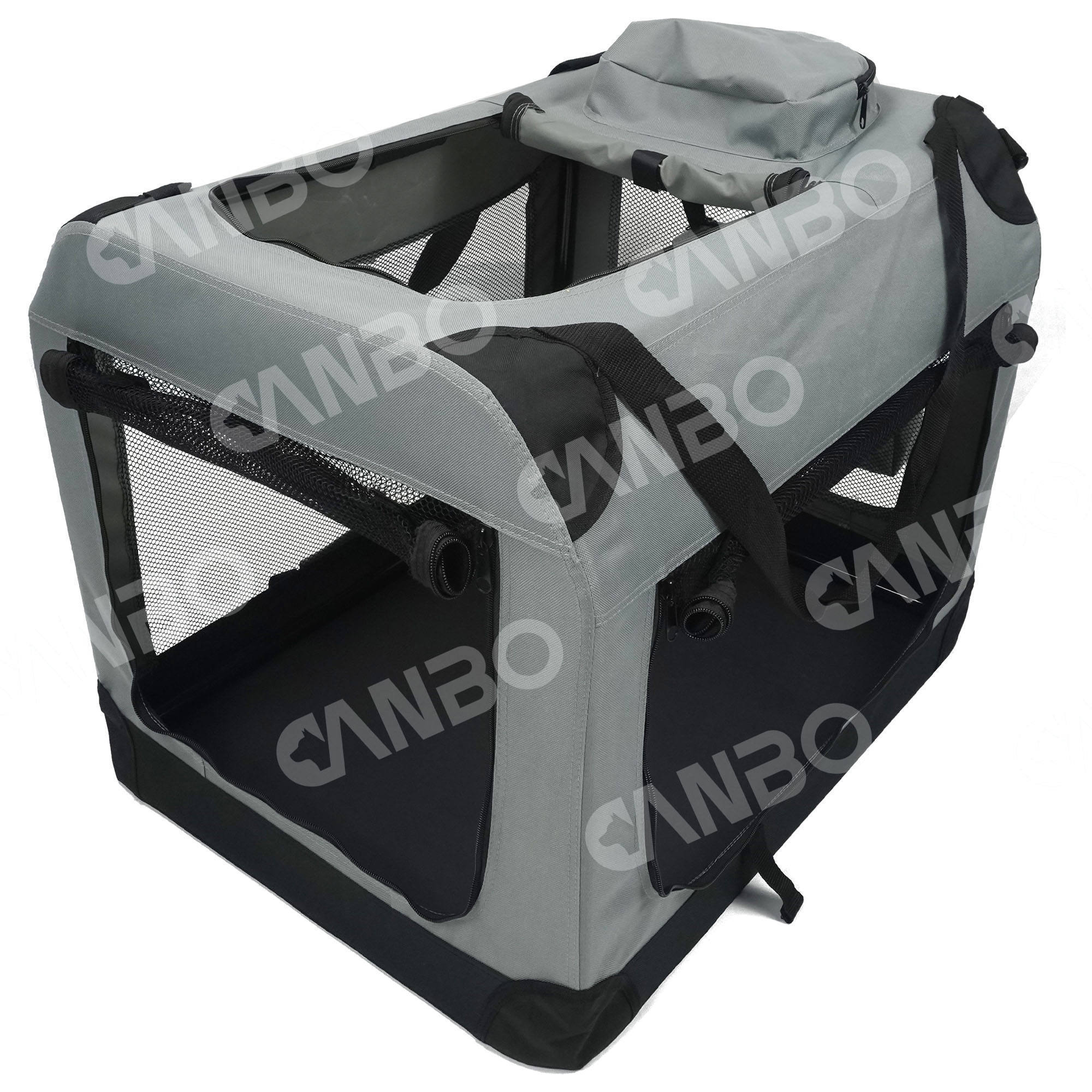 Uniperor Foldable Portable Dog Bag Carrier For Car Collapsible Dog Crate Metal Travel Products Pet Carrier Customized