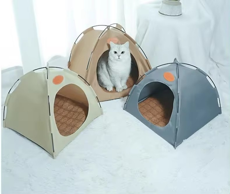 Uniperorr Wholesale foldable portable pop up pet crate dog or cat show camping teepee bed tent outdoor