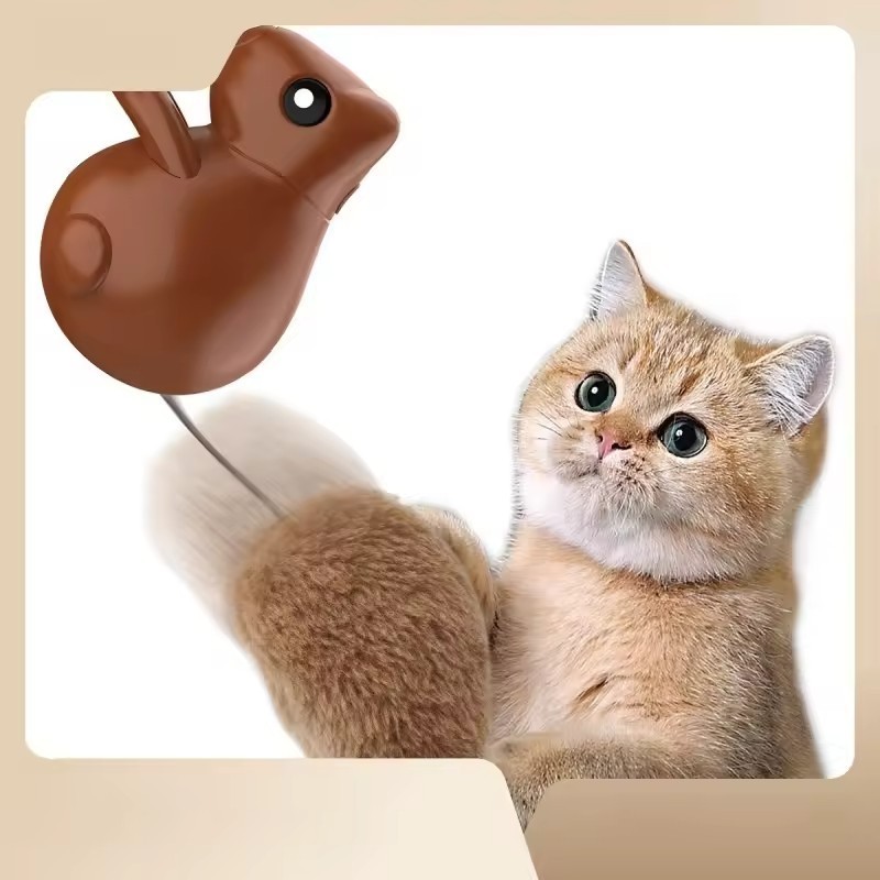 Uniperor Smart USB charging squirrel shape fun cat toy cat high fun interactive pet toy