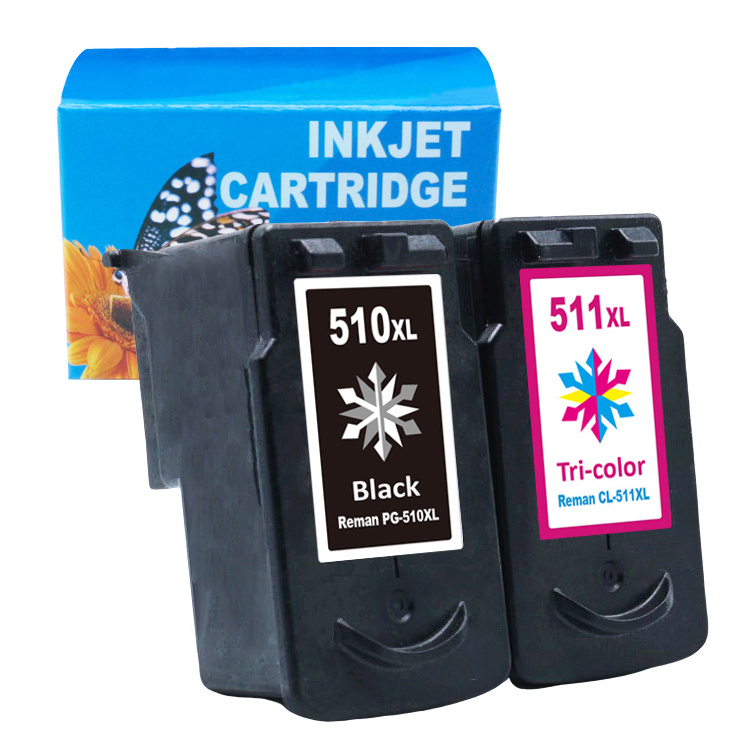 UniPlus 510 511 PG510 CL511 XL refillable thermal ink cartridge for Canon pixma printer