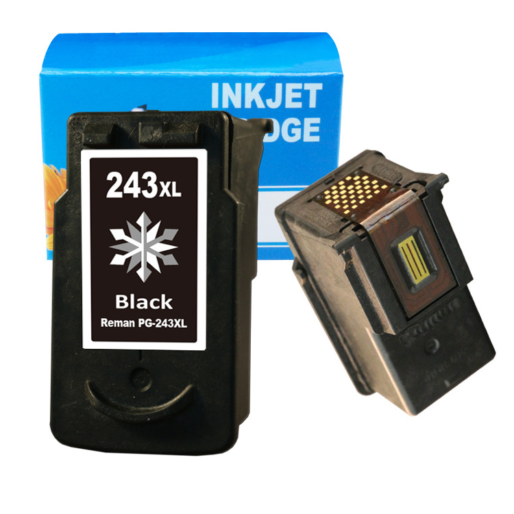 PG-243 CL-244 Ink Cartridge refilled refillable pg 243 canon 243 ink black for Canon Printer Ink