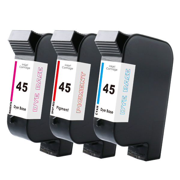 Uniplus 2580 2588 2590 53s js10 Solvent ink cartridge fast dry for plastic package HP 45 HP45