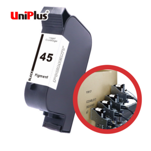 UniPlus 51645 51645a 45 45a empty refill ink cartridge for hp tij 2.5 tij25 coding printer