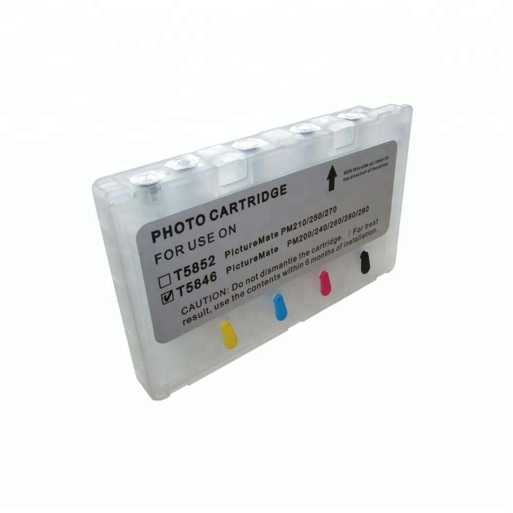 t5852 Refillable ink cartridge compatible for Epson PictureMate PM210 PM250 PM270 PM215 PM235 PM310 with ARC chip