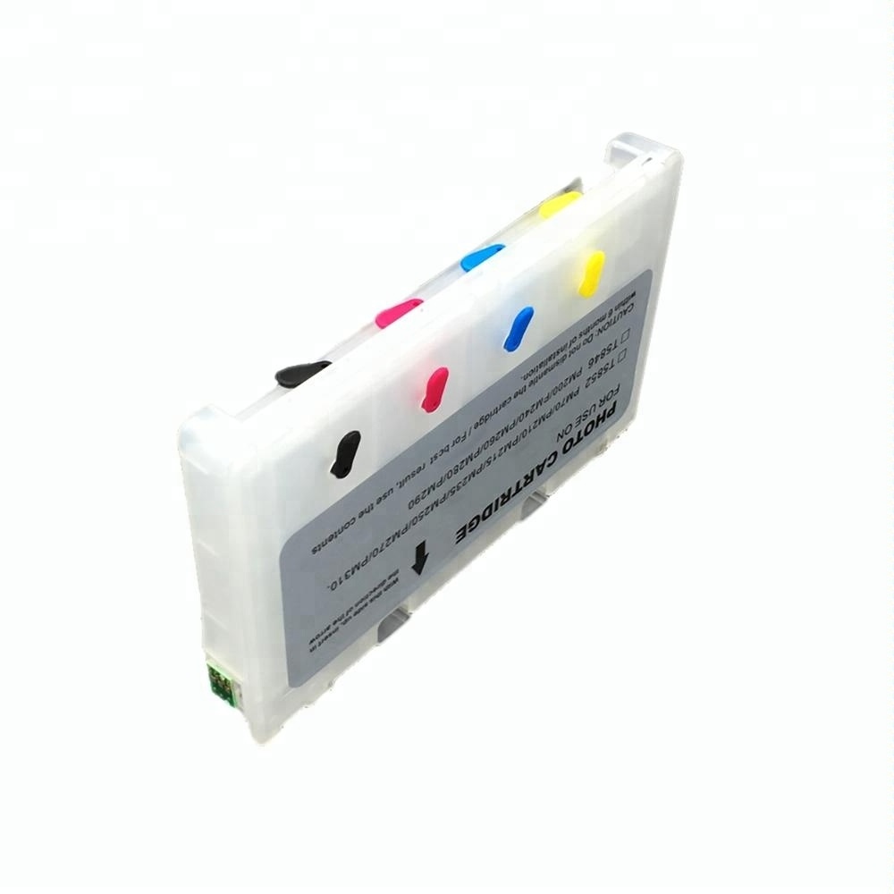 t5846 Refillable ink cartridge for Epson PictureMate 200 pm240 pm260 pm280 pm290 PM 225 pm300 printer with one time chip