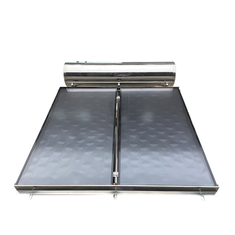 300l China Geyser Rooftop Pressure Stainless Steel Flat-plate Flat Panel Solar Water Heater Kits With Solar Heat Pump