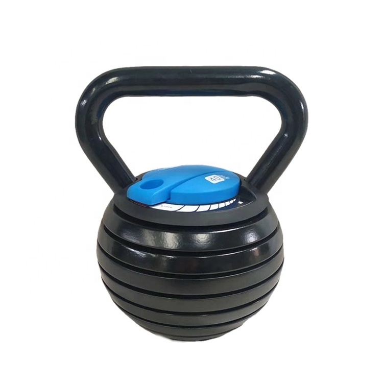 UNIQ Cast Iron Kettlebell Customized Logo 20lb Adjustable Kettlebell