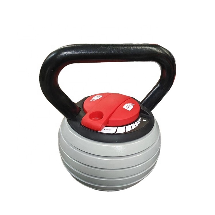 UNIQ Cast Iron Kettlebell Customized Logo 20lb Adjustable Kettlebell