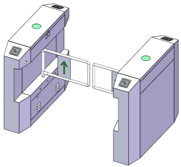 Access Control Swing Barrier Gate Auto Turnstile Electric Swing Entrance Control Supermarket Gate Security Swing Gate