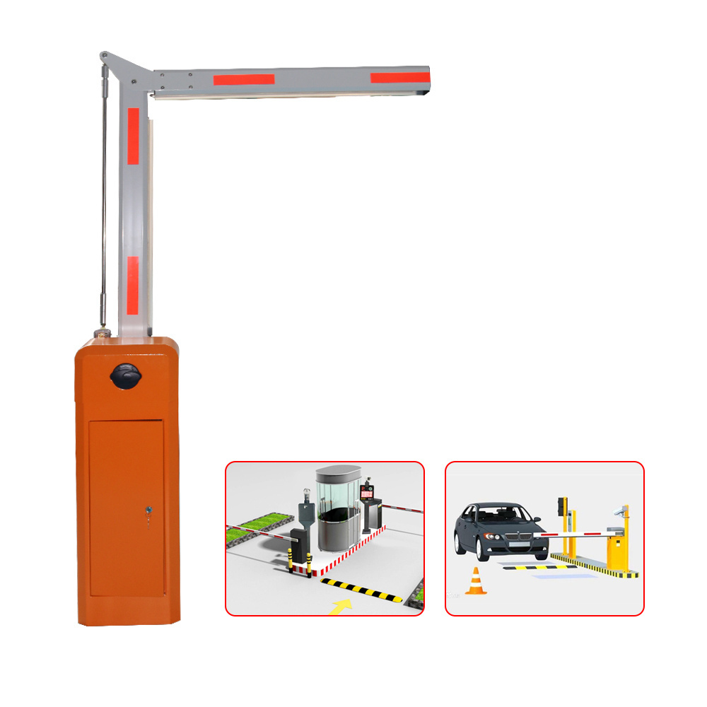 180 degree folding arm Barrier Gate Parking lot automatic boom barrier system gate