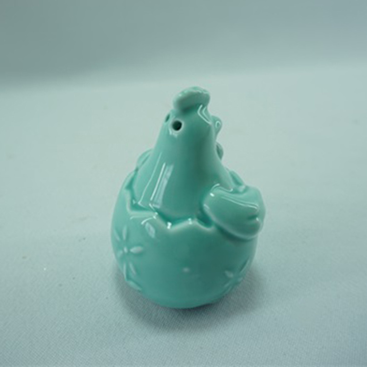 Ceramic Rooster With Metal Feet Top Little Porcelain Figurine Colorful Rooster Bird Figurine Statue