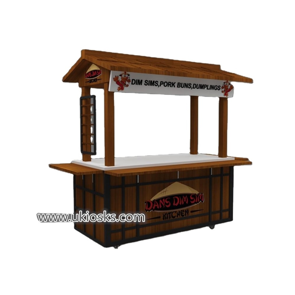 QF11013 Supply cheap food cart&food vending carts with unique free design