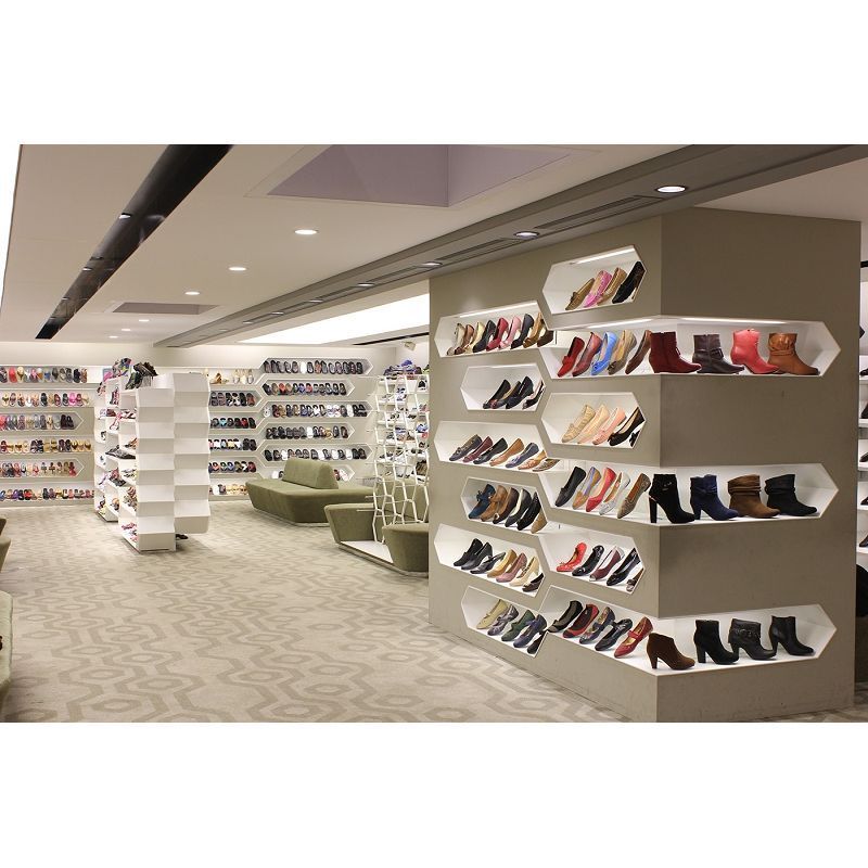 Wall Shoes Display Rack ,Shoe Store Shelves & Cabinet, Custom Retail Shoe Display Stands decoration For shoe Shop