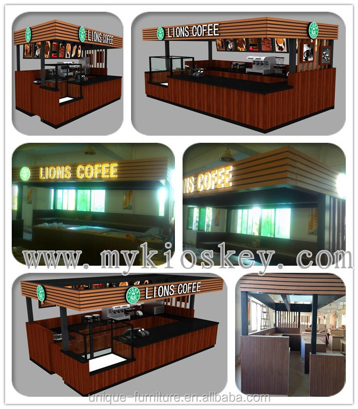 New Product Shopping Center Food Kiosk Design Ideas Modern Unique Coffee Tea Shop Design Golden Cafe Furniture