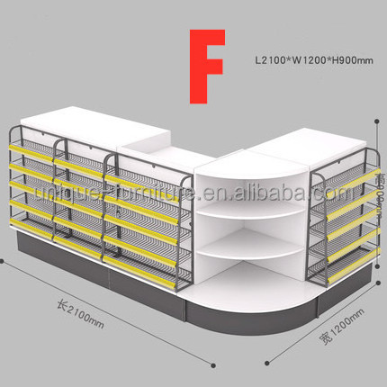 High level supermarket cashier counter hot sale retail counter desk check out table modern check table design for sale