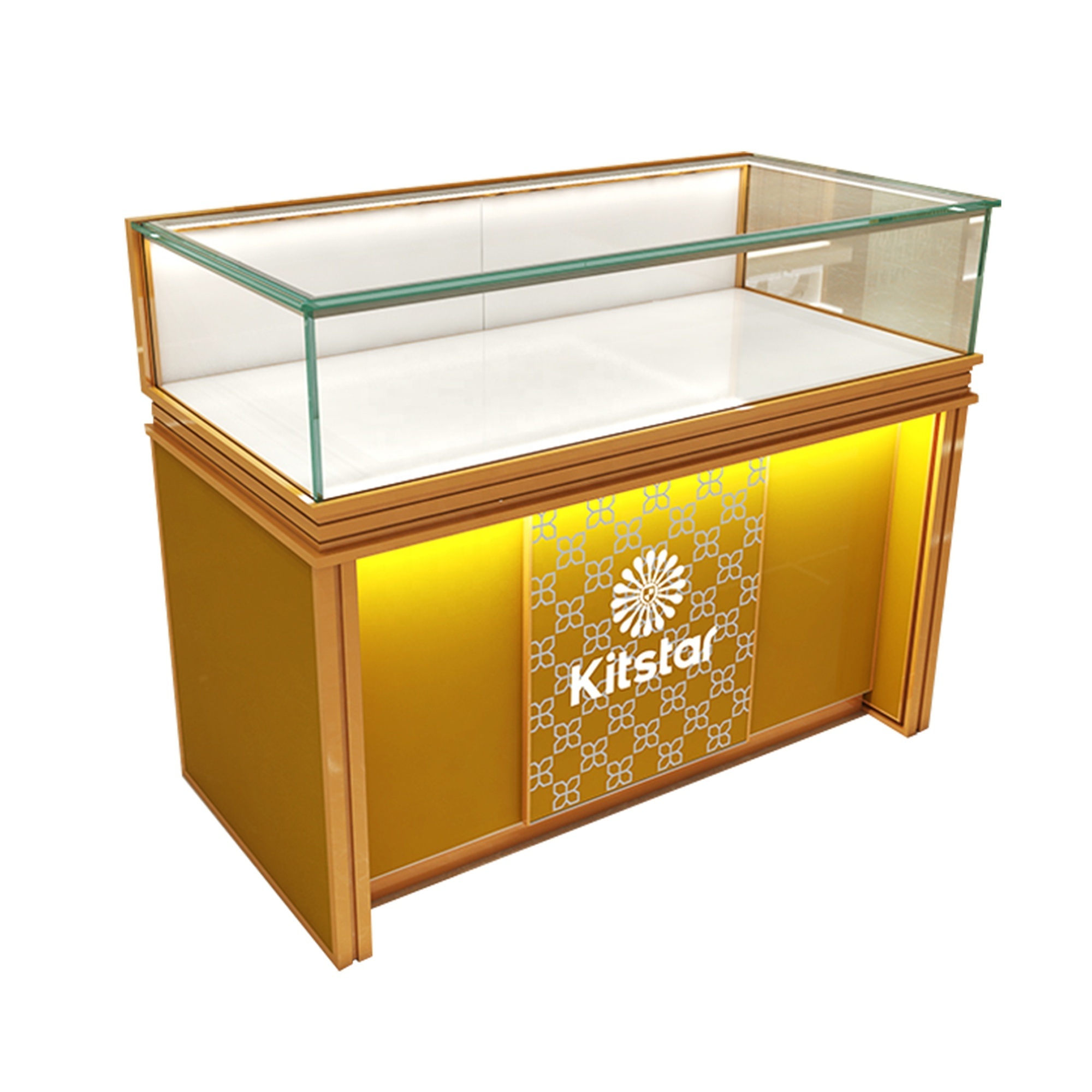 High Quality Retail Jewelry Display Showcase Modern Watch Showcase Retail Store Glass Display Counter