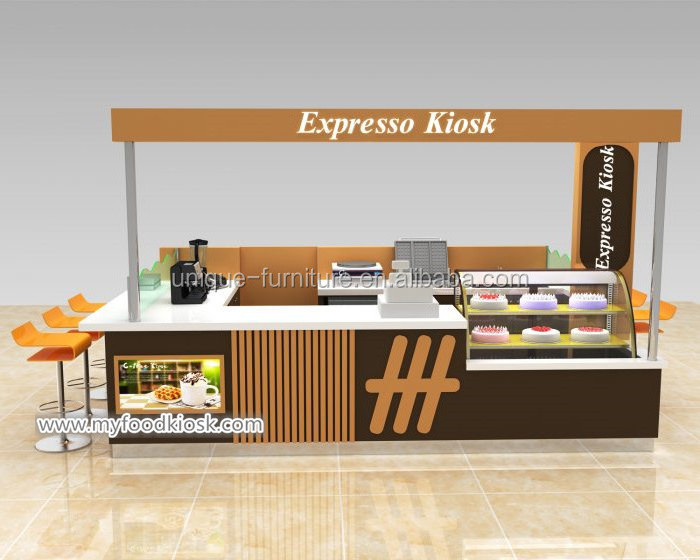 Popular design pancake booth crepe & waffle kiosks retail snack stall fast food stall idea popular design idea for sale