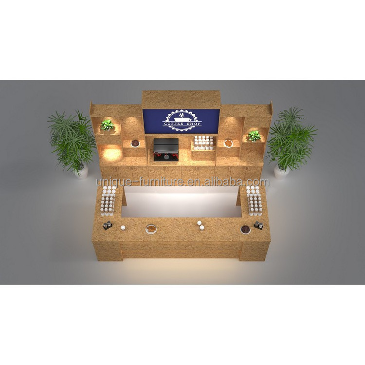 New Product Shopping Center Food Kiosk Design Ideas Modern Unique Coffee Tea Shop Design Golden Cafe Furniture