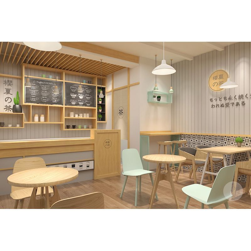 New fast food restaurant interior design restaurant indoor shop display furniture fast food bar counter for sale