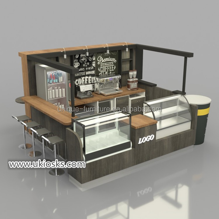 New Product Shopping Center Food Kiosk Design Ideas Modern Unique Coffee Tea Shop Design Golden Cafe Furniture