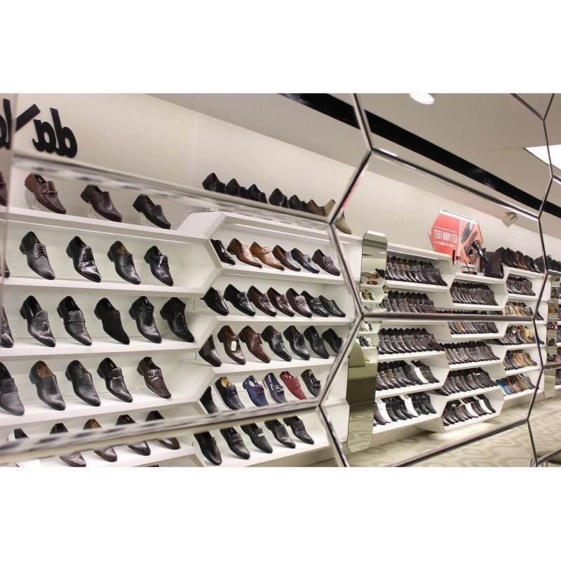 Wall Shoes Display Rack ,Shoe Store Shelves & Cabinet, Custom Retail Shoe Display Stands decoration For shoe Shop