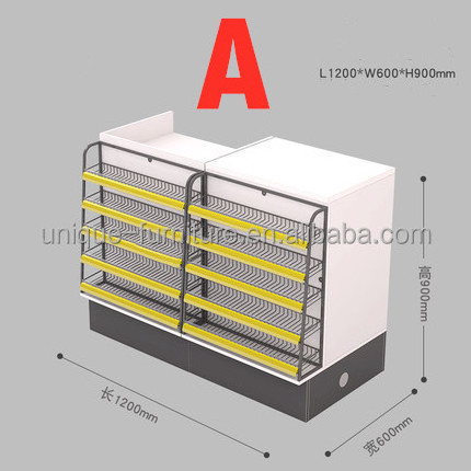 High level supermarket cashier counter hot sale retail counter desk check out table modern check table design for sale