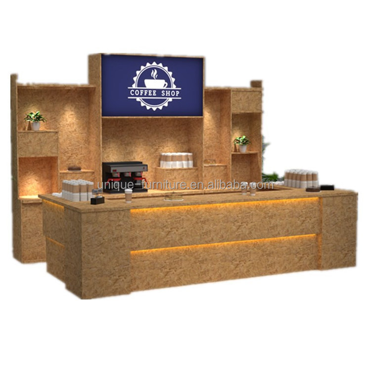 New Product Shopping Center Food Kiosk Design Ideas Modern Unique Coffee Tea Shop Design Golden Cafe Furniture