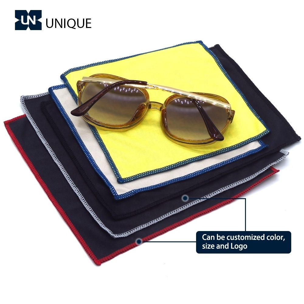 Brand Logo Sun Eyeglass Spectacle Lens Wipes Custom Print Microfiber Glasses Cleaning Cloth