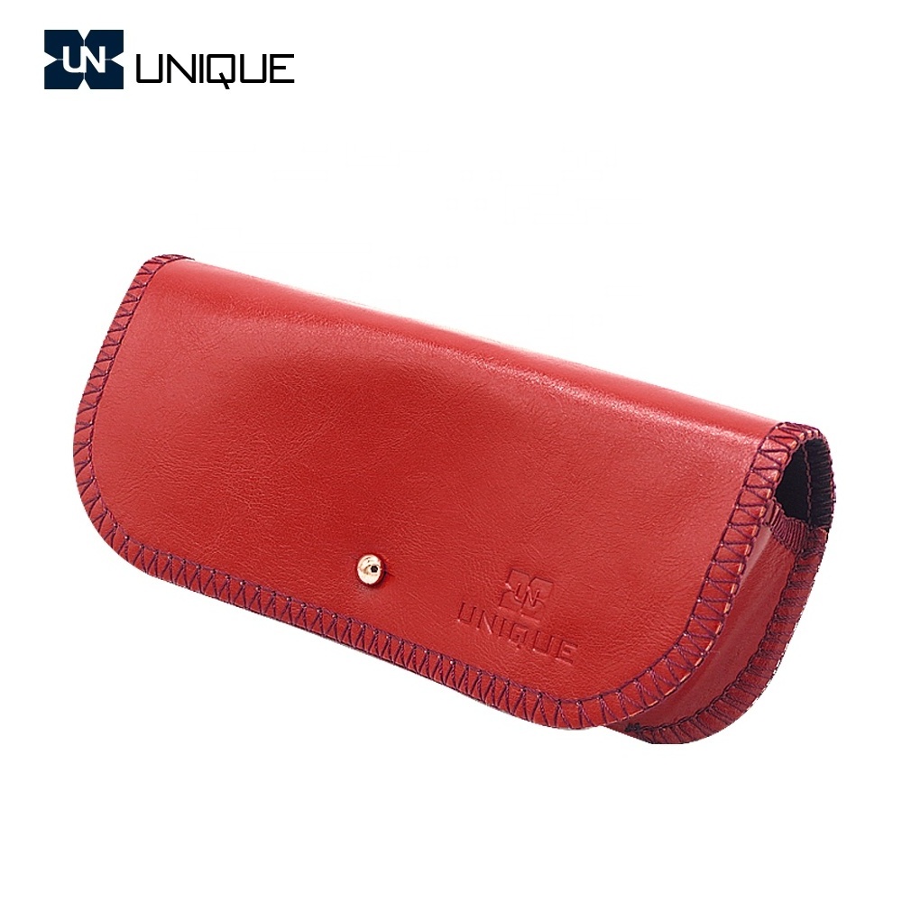 Wholesale Custom Pu Spectacle Optical Eye Glass Case Box Cover Bag Soft Sunglasses Leather Case