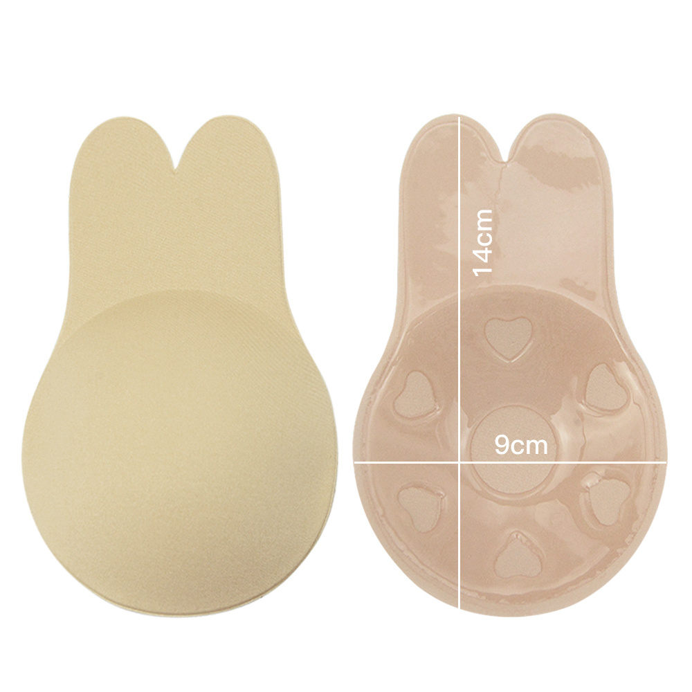 Free Sample Fashion Rabbit Self Adhesive Push Up Bra Lifting Nipple Covers